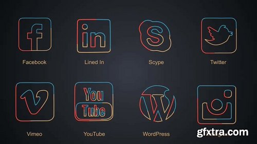 Videohive Flat Lines 9836722