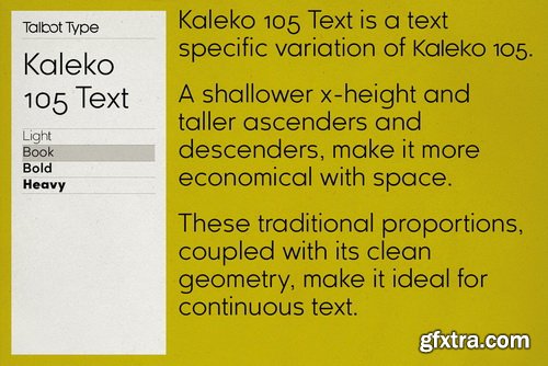 Kaleko 105 Text Font Family