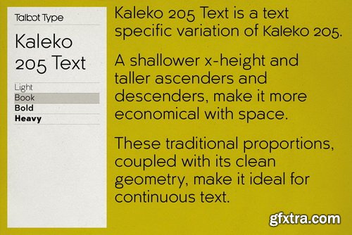 Kaleko 205 Text Font Family