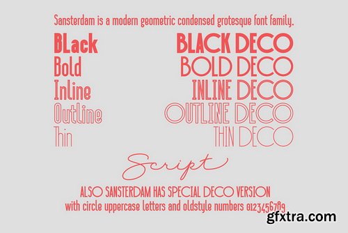 Sansterdam Font Family