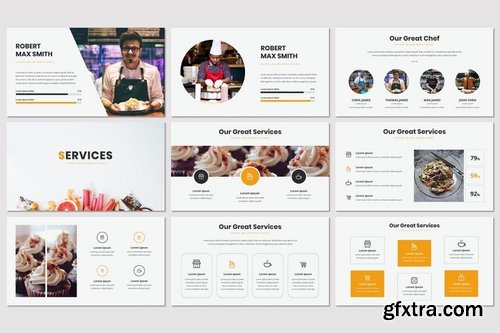 Yummy - Powerpoint Keynote and Google Slides Templates