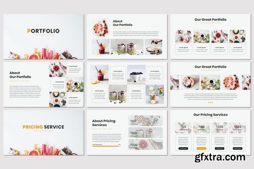 Yummy - Powerpoint Keynote and Google Slides Templates