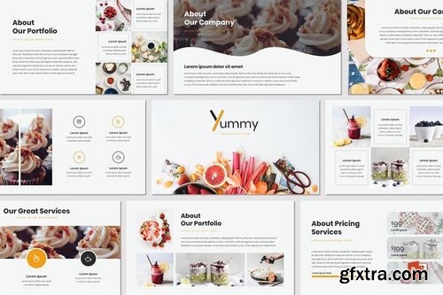 Yummy - Powerpoint Keynote and Google Slides Templates