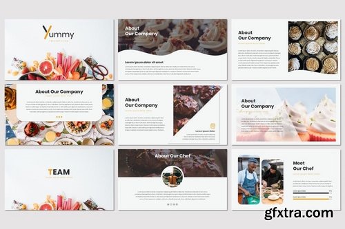 Yummy - Powerpoint Keynote and Google Slides Templates