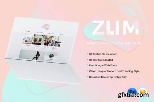 ZUM - Interface Blog PSD & Sketch Template