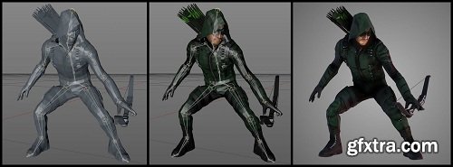 Green Arrow 3D Model