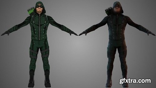 Green Arrow 3D Model