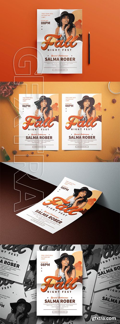 CreativeMarket - Fall Fest Flyer 2848941