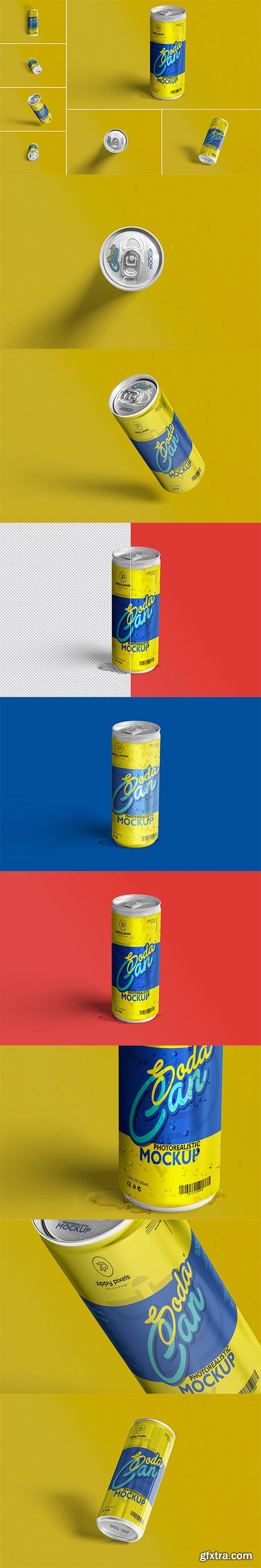 Chilled Soda Can Mockups