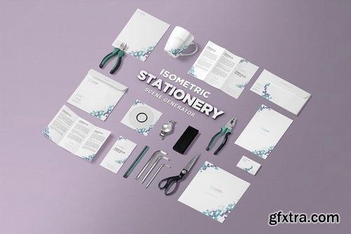 Isometric Stationery Scene Creator