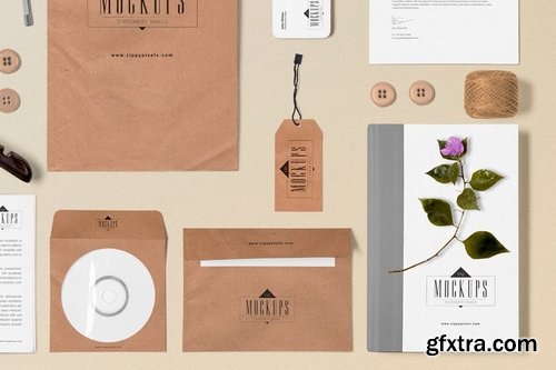 5 Stationery Mockups Scenes