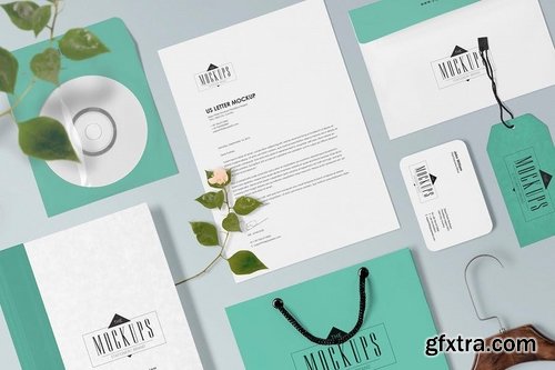 5 Stationery Mockups Scenes