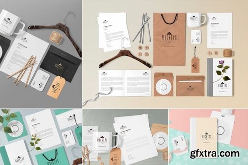 5 Stationery Mockups Scenes