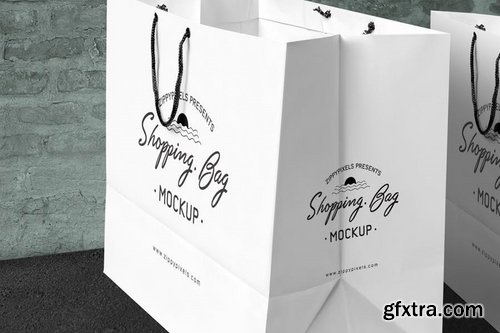 5 Paper Shopping Bag Mockups