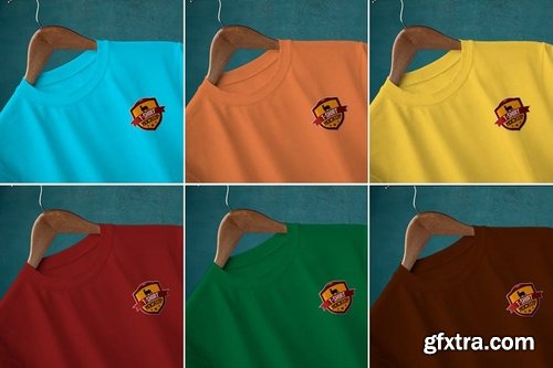 9 Round Neck T-Shirt Mockups