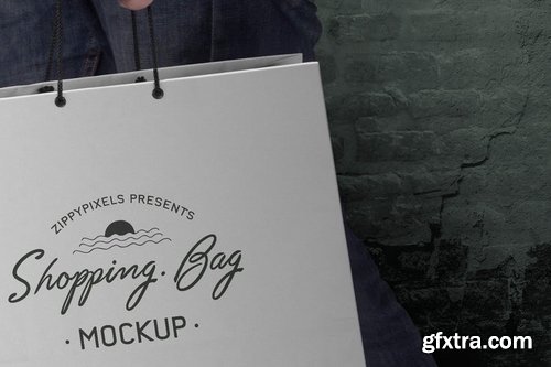 5 Paper Shopping Bag Mockups