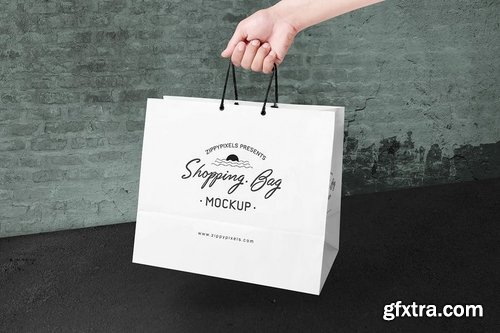 5 Paper Shopping Bag Mockups