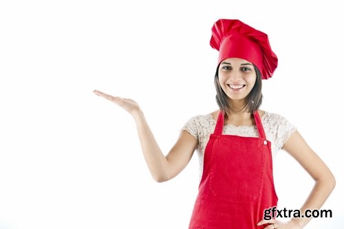 Girl woman chef cooking food in kitchen 25 HQ Jpeg