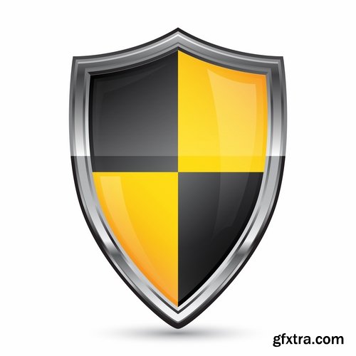 Shield logo icon web design element site 25 EPS