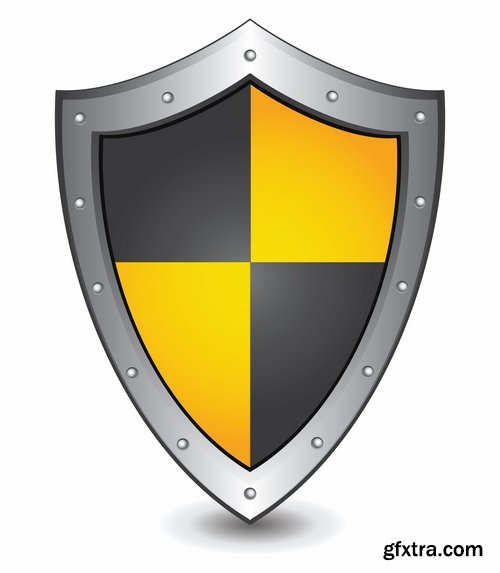 Shield logo icon web design element site 25 EPS