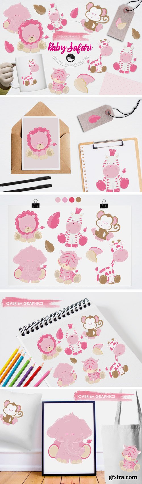 Designbundles - Baby Safari Graphics 16555