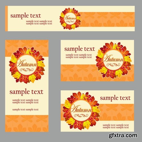 Corporate business card sticker template flyer banner 2-25 EPS