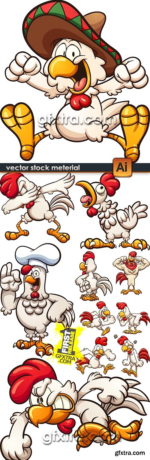 Chicken cartoon vector design illustration