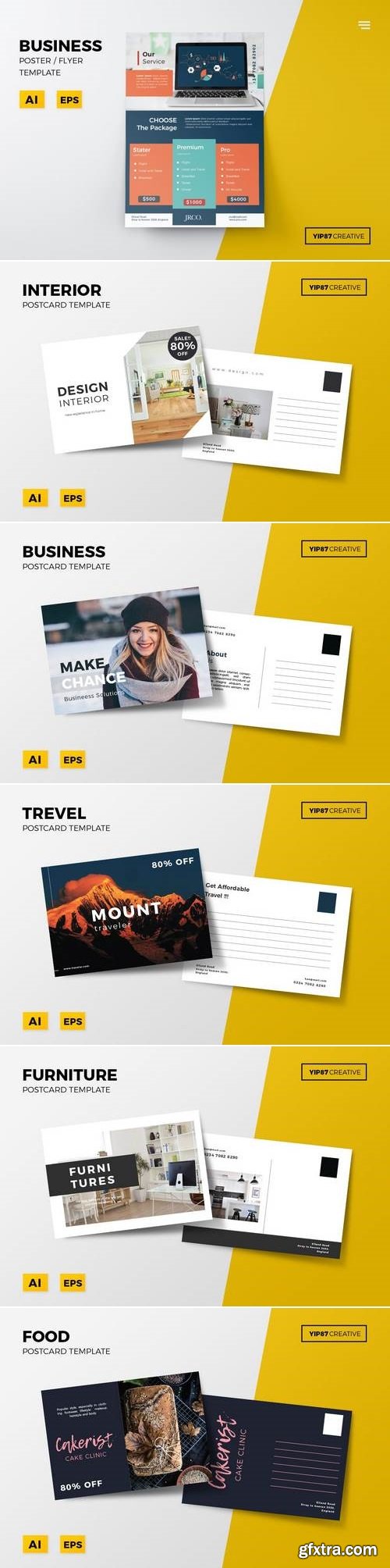 Business Flyer and Postcard Bundle