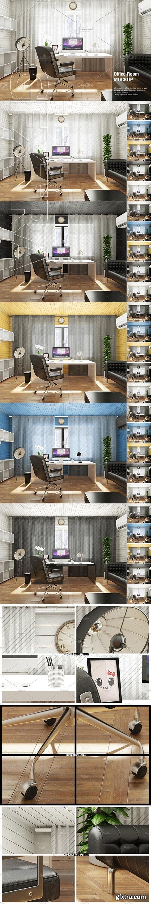 CreativeMarket - Office Room Mock-Up 2595450