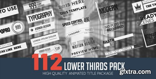 Videohive Lower Thirds Pack 21165659