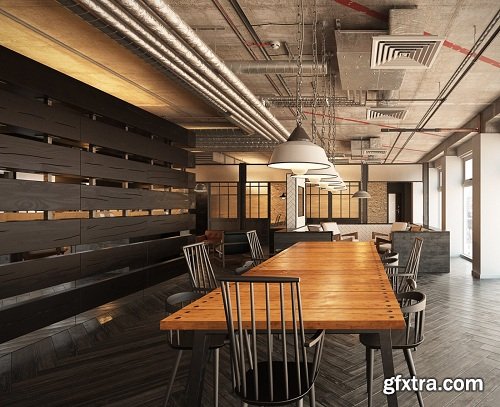 Industrial Conference Rooms Interior Scene Vol. 1