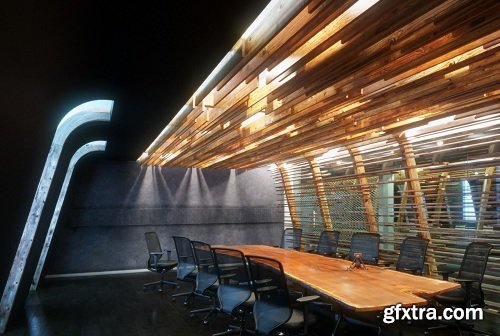 Industrial Conference Room Interior Scene Vol. 2