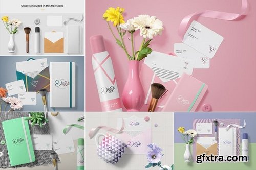 Premium Stationery Mockup Scenes