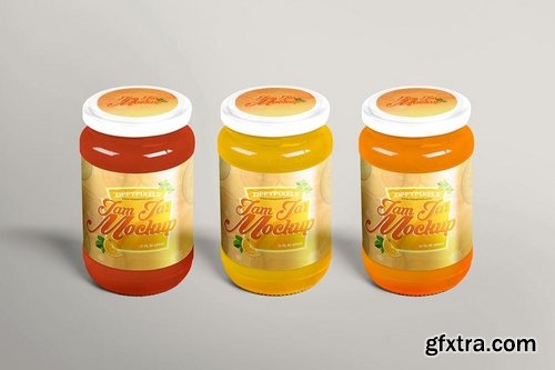 6 Jam Jar Mockups