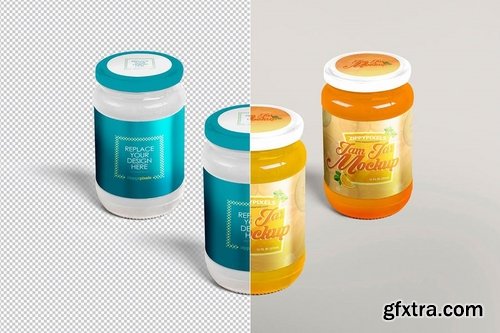 6 Jam Jar Mockups