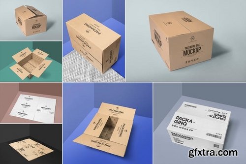 8 Packaging Box Mockups