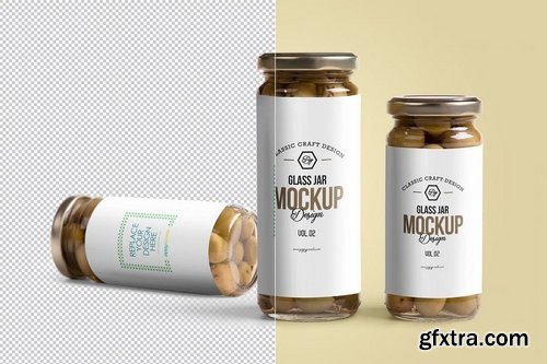 6 Olives Glass Jar Mockups