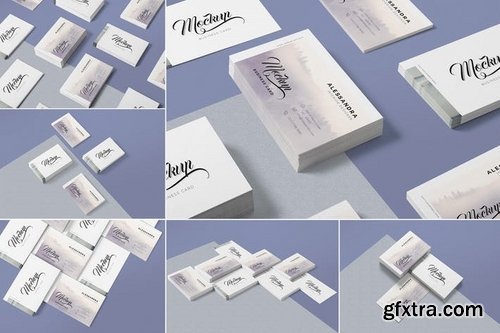 6 Business Card Mock-Ups