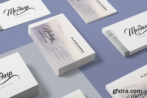 6 Business Card Mock-Ups