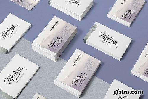 6 Business Card Mock-Ups