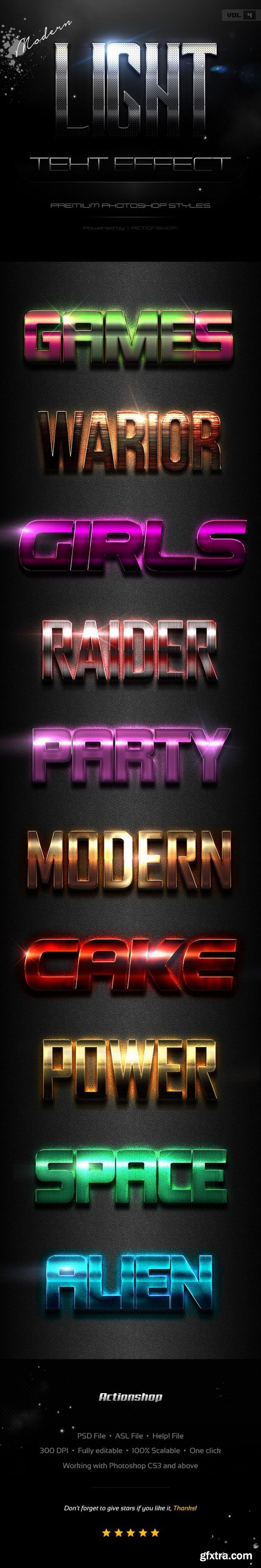 Graphicriver - 10 Modern Light Text Effects Vol.4 19689133