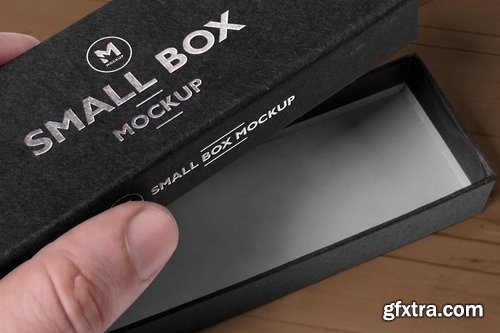 6 Black Rectangular Box Mockups