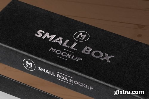 6 Black Rectangular Box Mockups