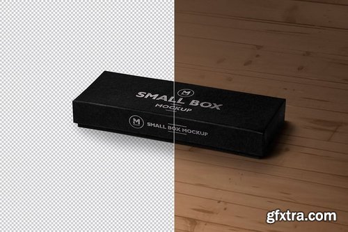 6 Black Rectangular Box Mockups