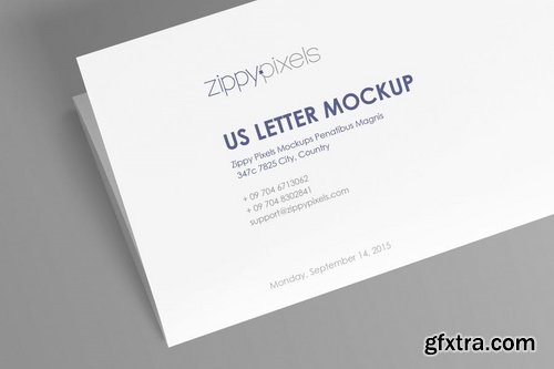 8 US Letter Paper Mockups