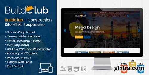 ThemeForest - BuildClub - Construction Template for Architect and Construction - 21622567