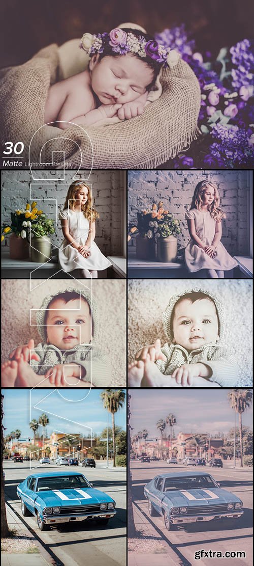 30 Matte Lightroom Presets