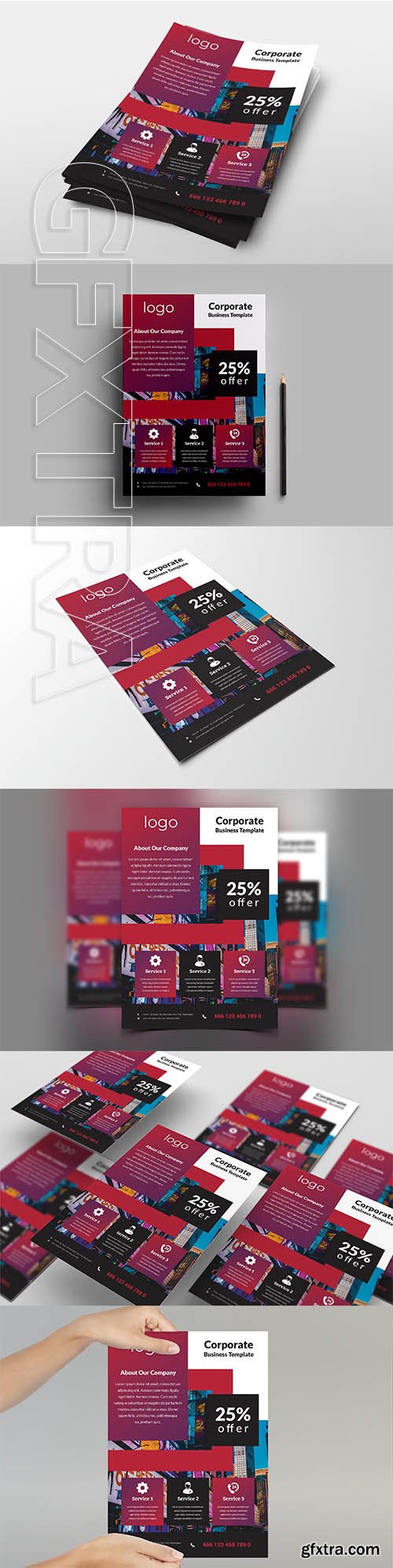 CreativeMarket - Corporate Business Flyer 2834339