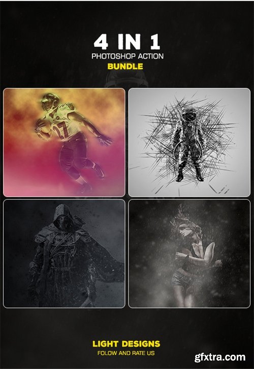 Graphicriver - 4 In 1 Photoshop Action Bundle 01 18931130