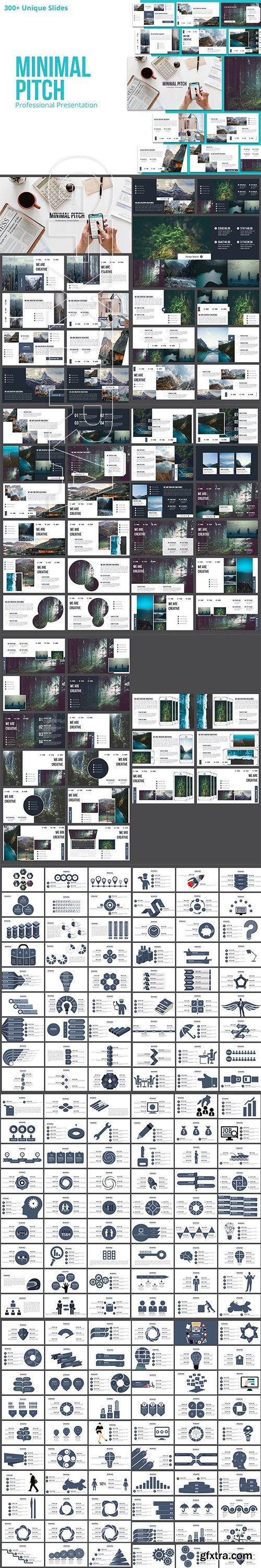 CreativeMarket - Minimal Pitch Powerpoint Template 2855627